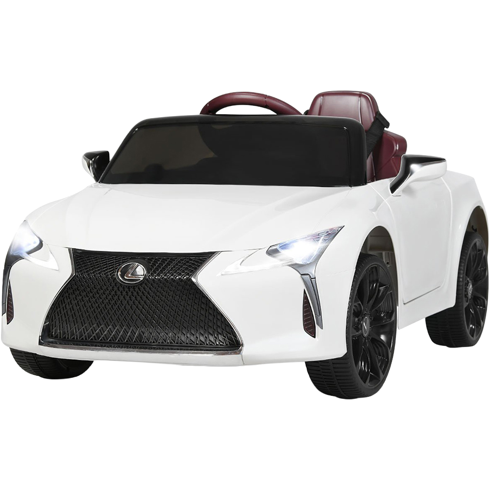 Costway Kids White Lexus Official Licensed Ride On Car with Remote Image 1