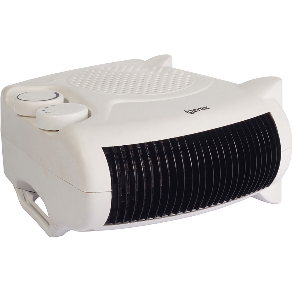 Igenix White Upright Flat Portable Electric Fan Heater 2000W Image 3