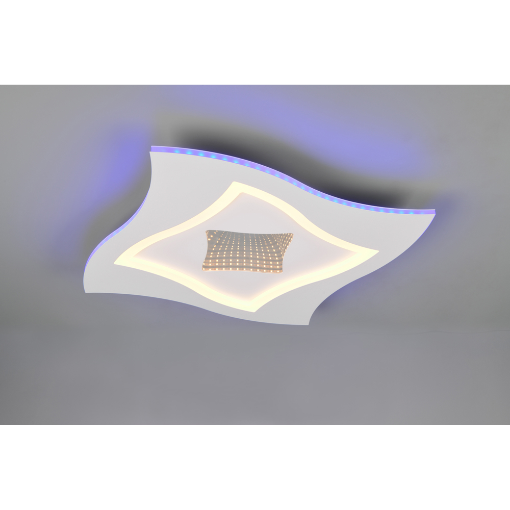 TRIO Klint Matt White LED Ceiling Light Image 6