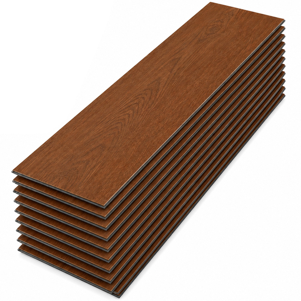 Britwall Victorian Oak Wood-Embossed SPC Vinyl Flooring 1220 x 181mm 10 Pack Image 2