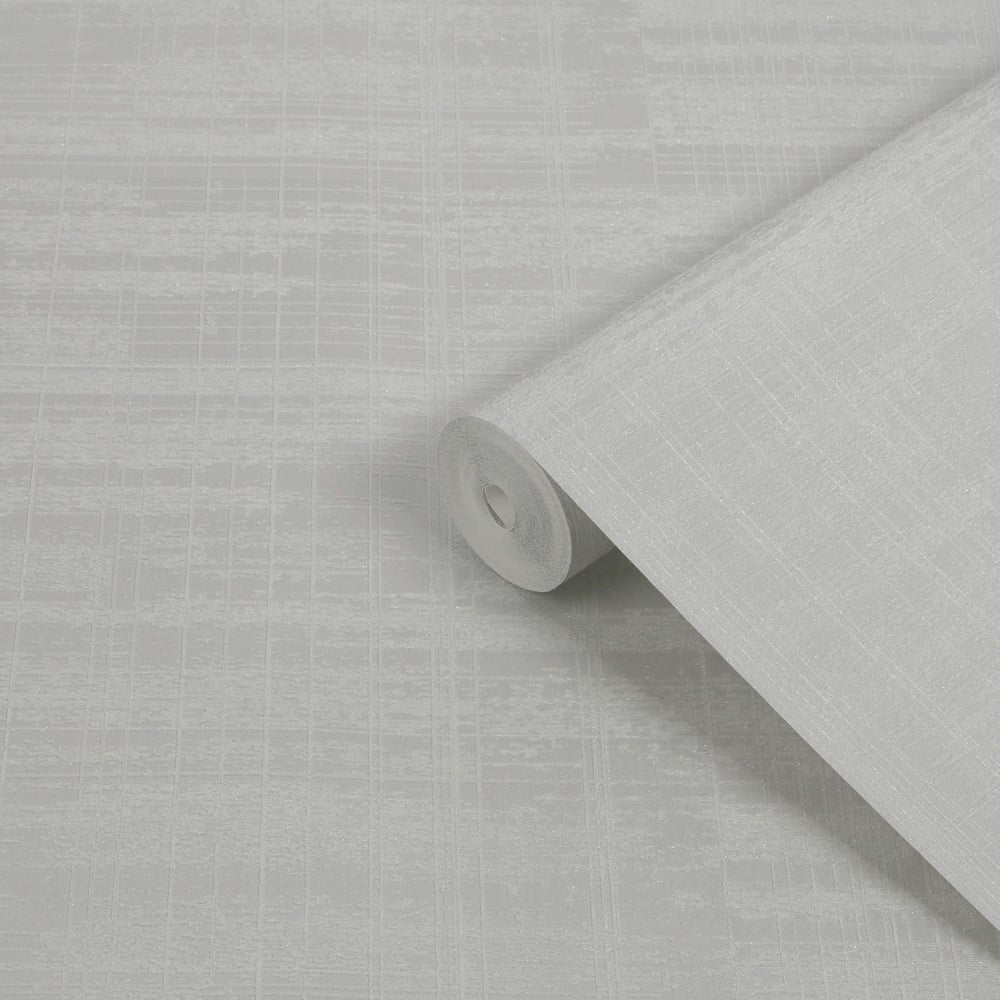 Boutique Lamont Weave Light Grey Wallpaper Image 2