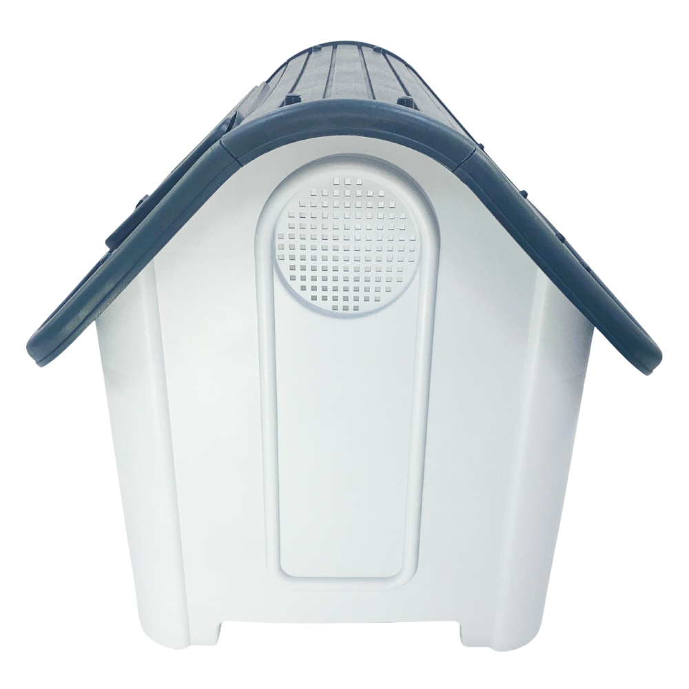HugglePets Grey Plastic Premium Large Roof Dog Kennel Image 3