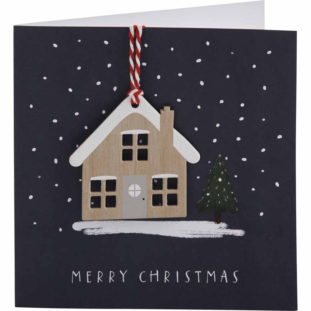 Wilko Deluxe Keepsake House 6 pack Christmas Cards Image 2