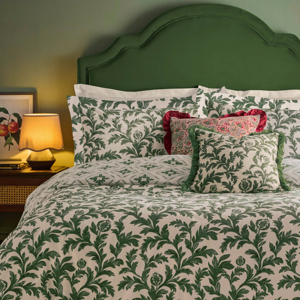 Seventy Three Hedera Super King Size Verdie Printed Duvet Set Image 3