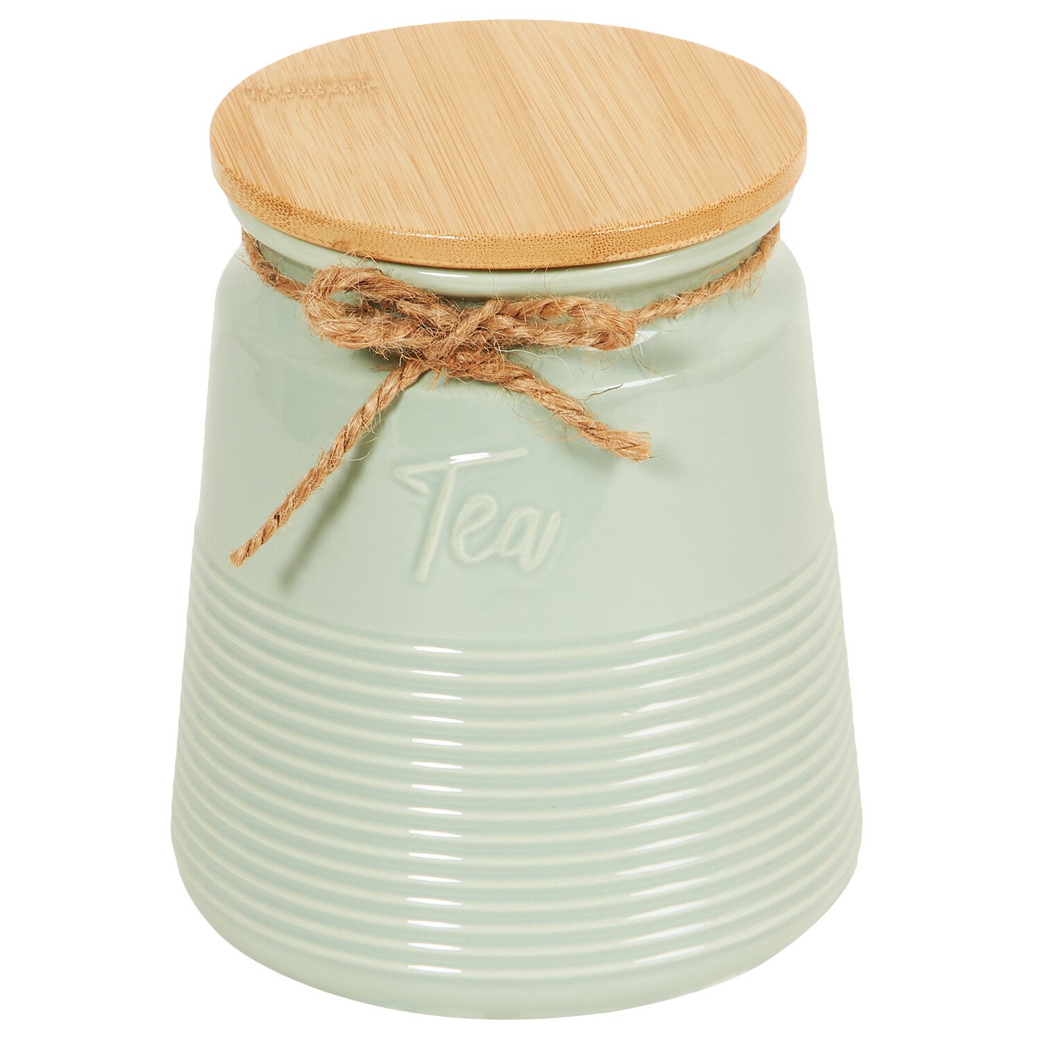 Ribbed Canister with Twine - Tea Image 3
