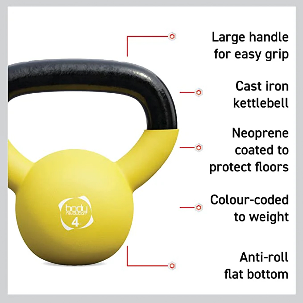 Body Revolution Neoprene Kettlebell 6kg Image 3