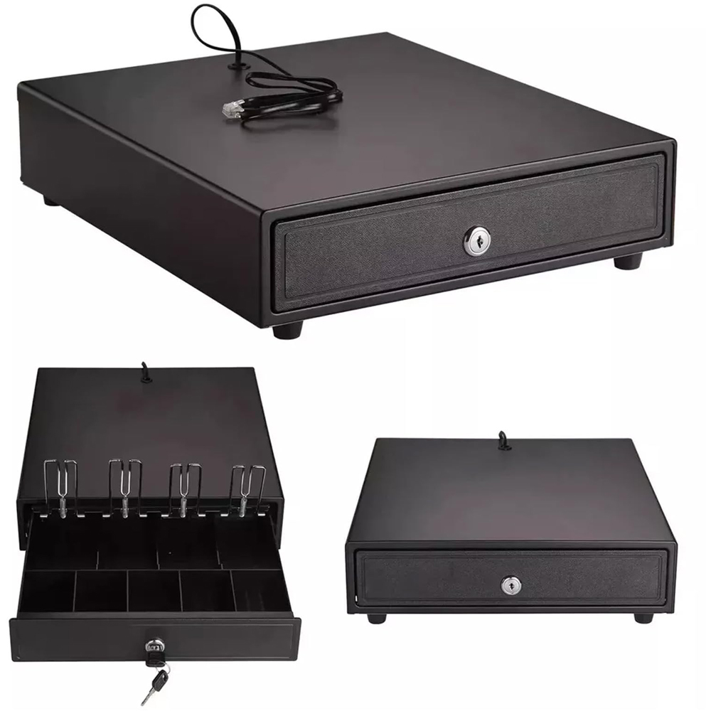ATEK 4 Note 5 Coin Compartment Steel Lockable POS Cash Drawer Image 3