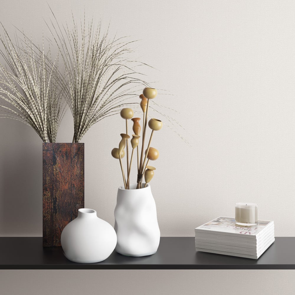 Galerie Industrial Effects Plain White Wallpaper Image 5