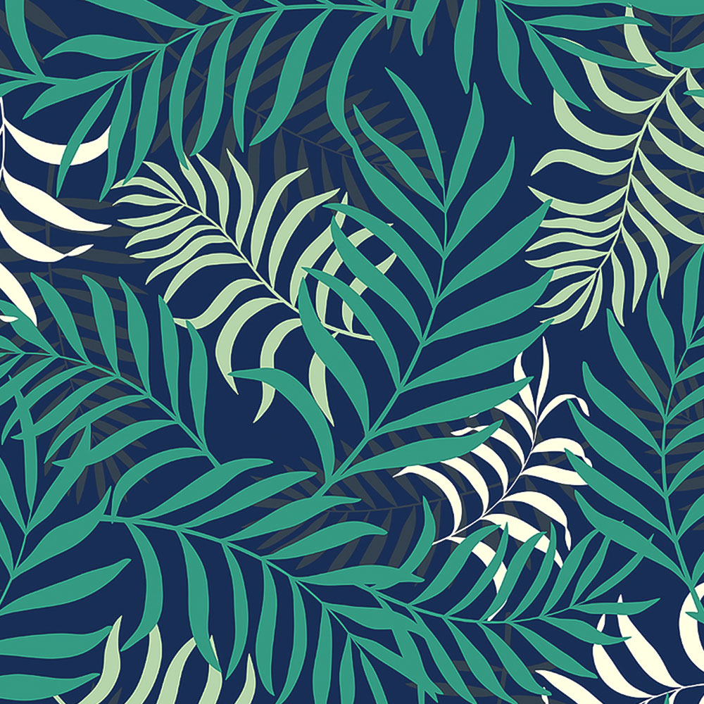 Origin Murals Exotic Jungle Leaves Green Wall Mural Image 2