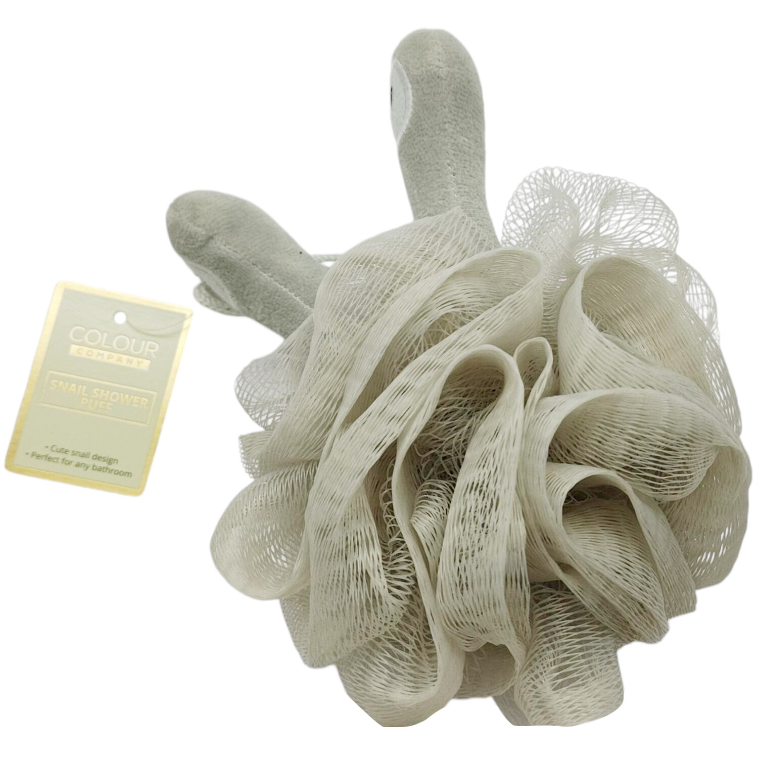 Snail Shower PuffGrey Image 1