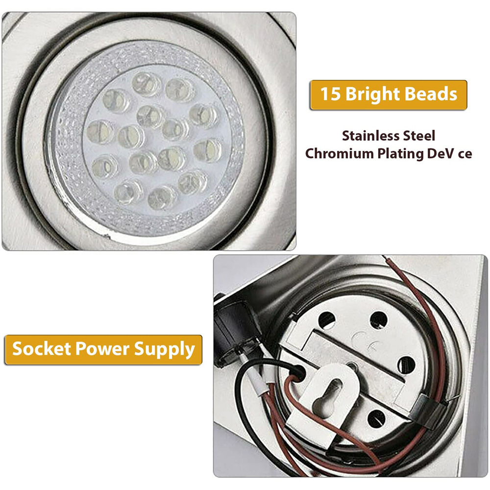 ATEK Warm White LED Triangle Under Cabinet Light Image 6