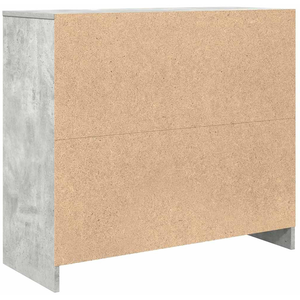 vidaXL 3 Door Concrete Grey Wooden Sideboard Image 6