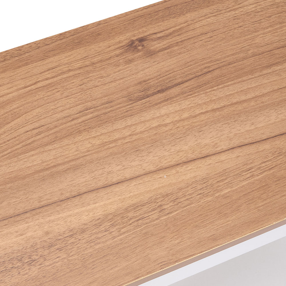 Living and Home Single Shelf White Side Table Image 6