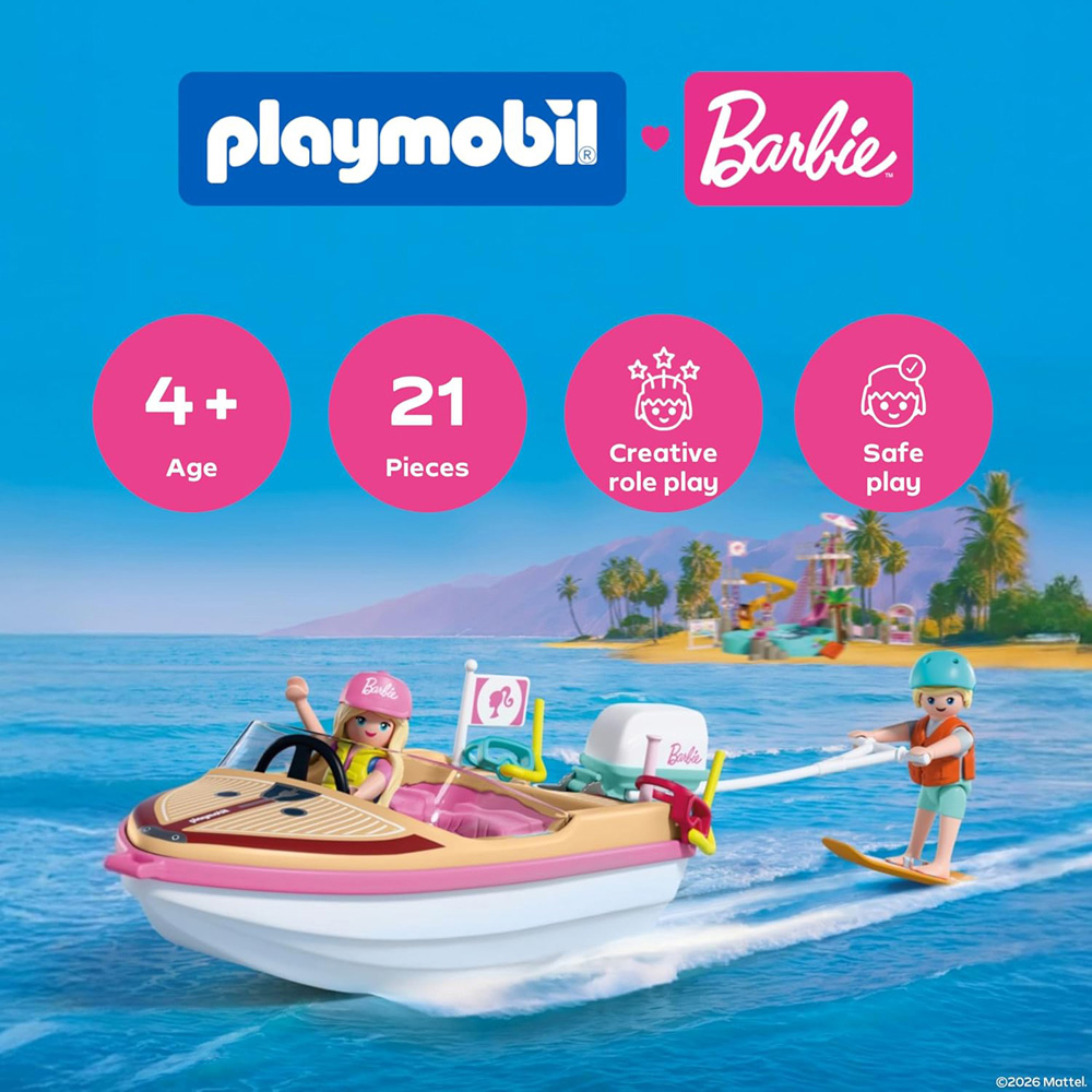 Playmobil Barbie Adventure Boat Play Set 21 Piece Image 7