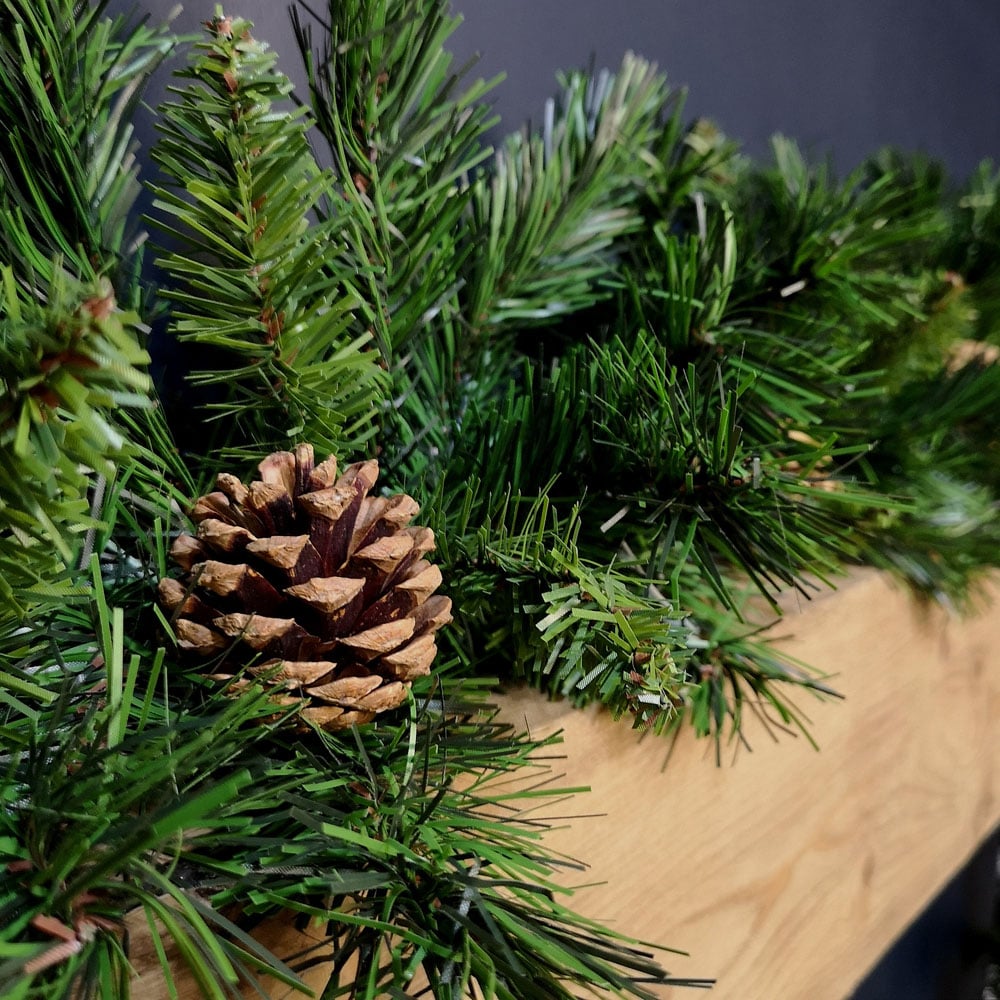 Samuel Alexander Princess Christmas Garland with 180 Tips and 14 Pinecones 270cm Image 5