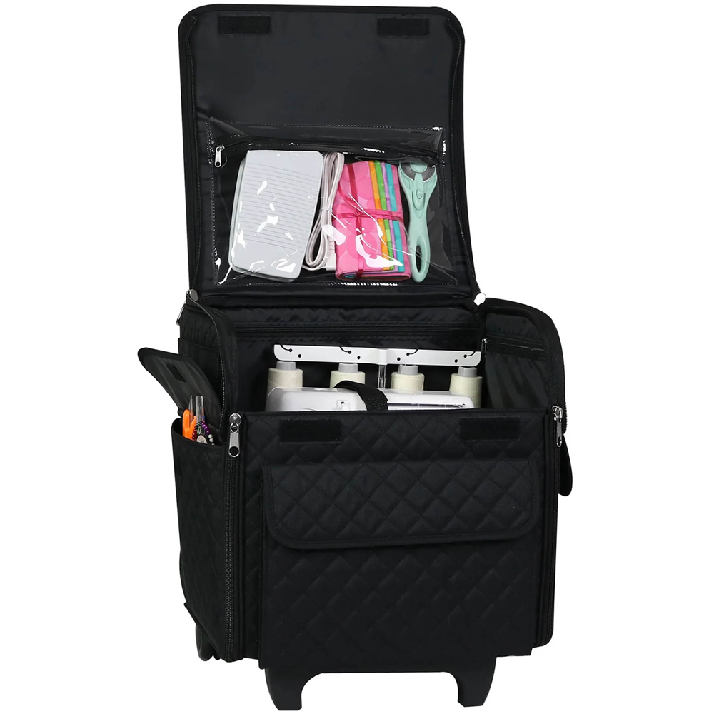 Everything Mary EVM12799-1 Black Collapsible Overlocker Sewing Machine Case 34.3 x 35.6 x 25.4cm Image 2