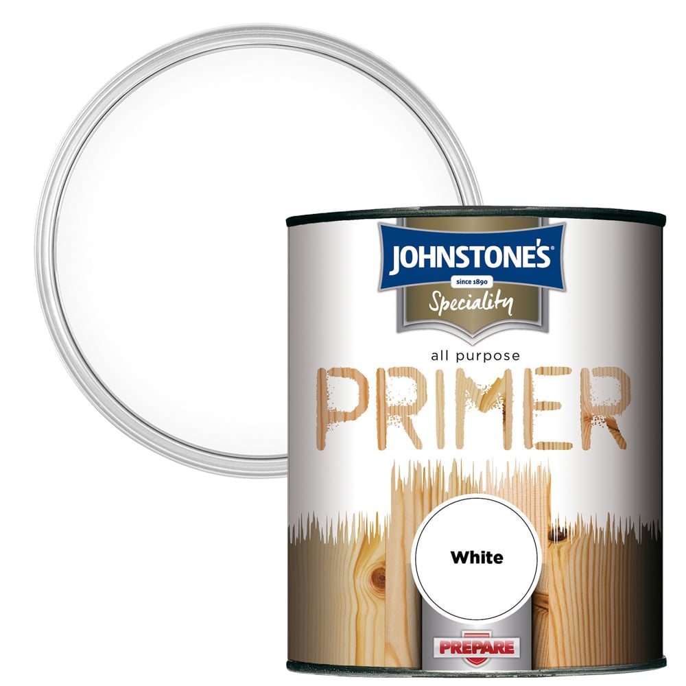 Johnstone's White Matt All Purpose Primer 750ml Image 1