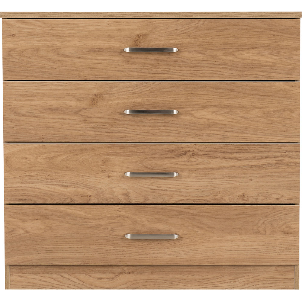 Seconique Dakota 4 Drawer Oak Effect Storage Chest Image 3