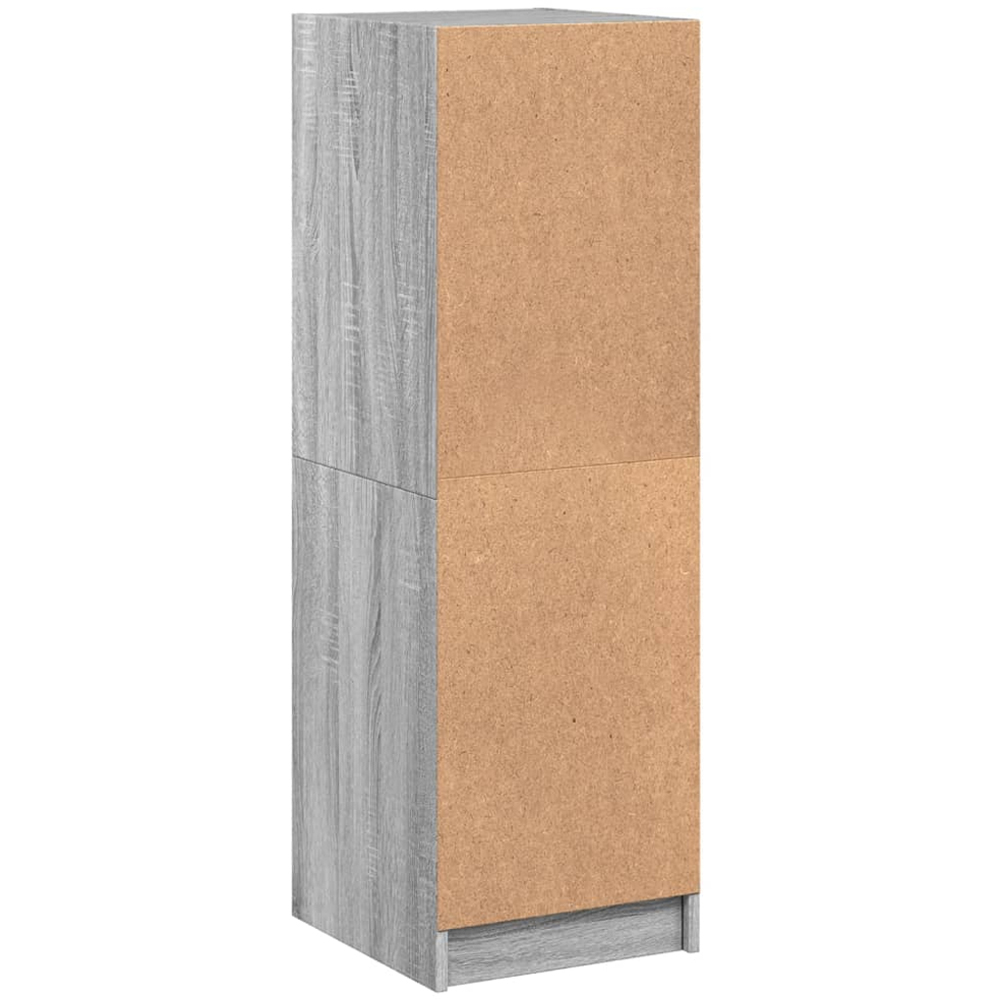 vidaXL 3 Glass Door Grey Sonoma Highboard Image 8