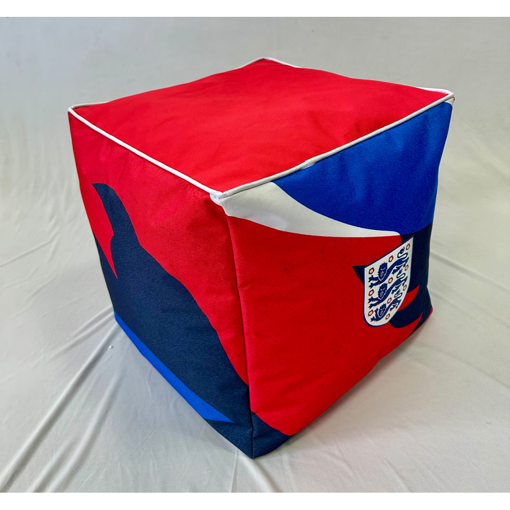 Kaikoo England FA Football Red Top Printed Sides Cube Image 8