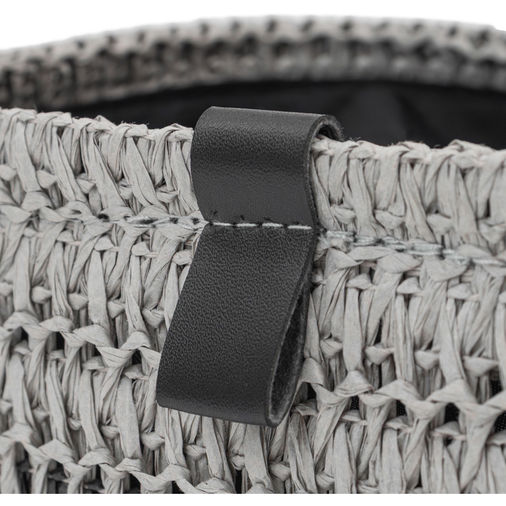 JVL Kenzi Light Grey Rectangular Storage Basket 2 Pack Image 5