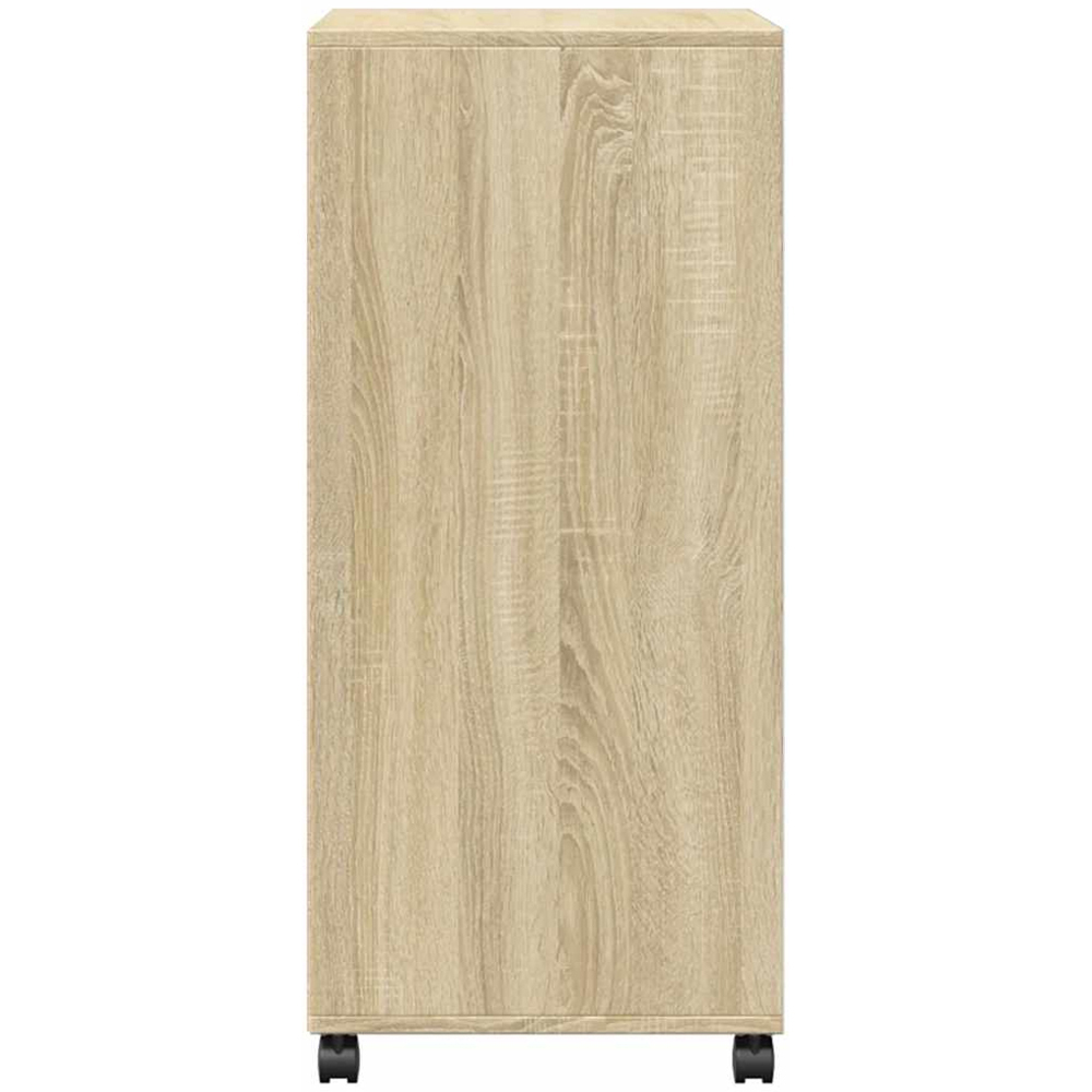 vidaXL 2 Door Sonoma Oak Rolling Cabinet Image 5
