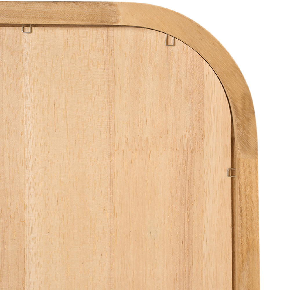 Living and Home Natural Pine Wall or Floor Mount Full Length Mirror with Tempered Glass 155 x 45cm Image 6