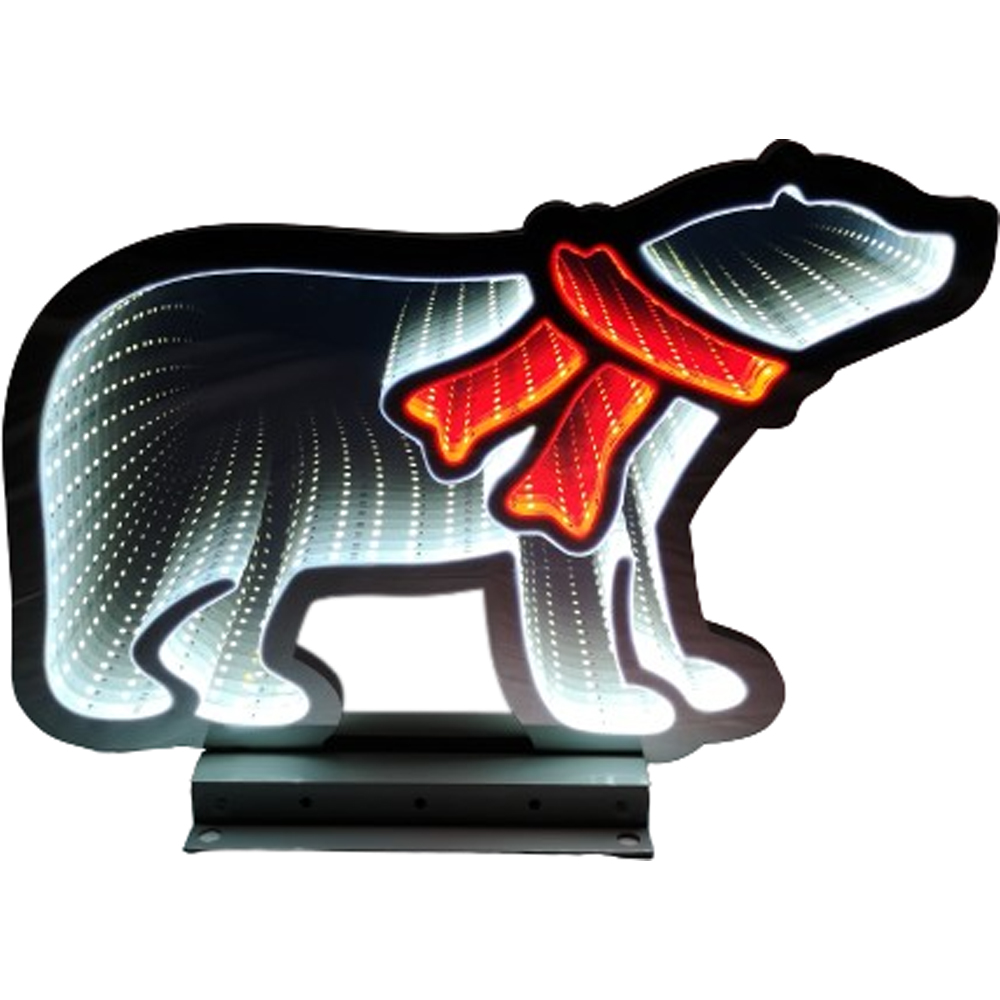 Samuel Alexander Infinity Light Up Polar Bear and Scarf Christmas Decoration 60cm Image 2