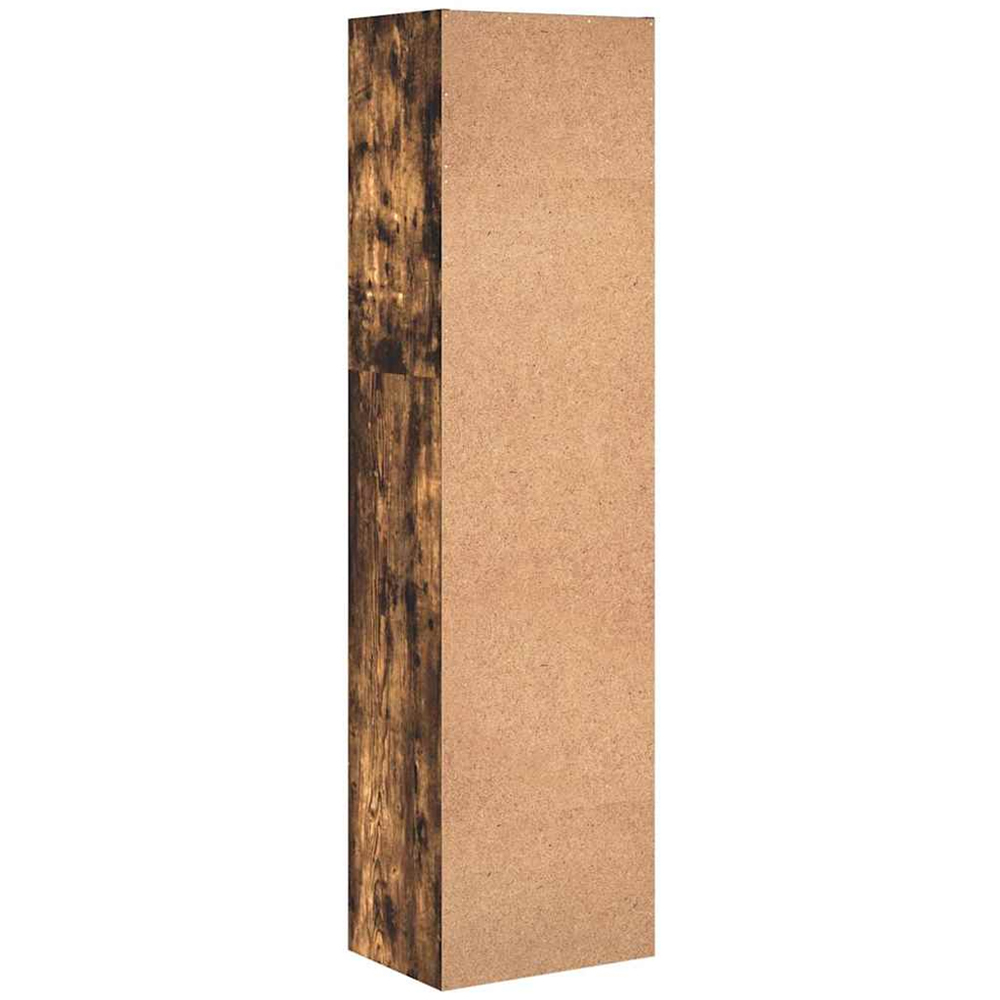 vidaXL 4 Shelf Smoked Oak Bookcase Image 4