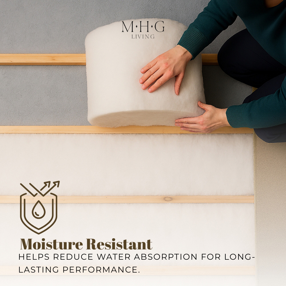 MHG Living White Eco Polyester Loft Insulation Roll 5m x 570 x 110mm Image 7