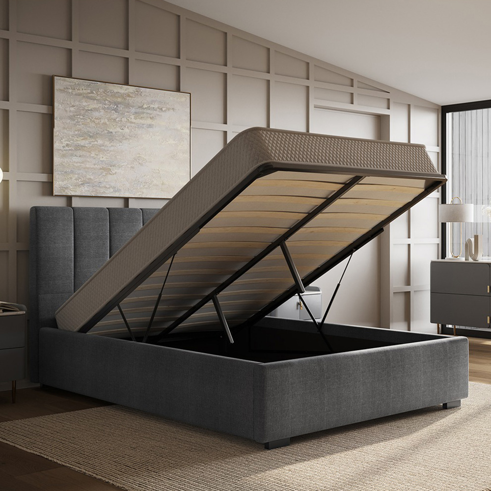 Flair Waltz Double Fabric Ottoman Bed Image 5