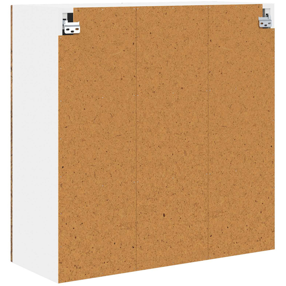 vidaXL 2 Glass Door Old Wood Kitchen Wall Cabinet Image 7
