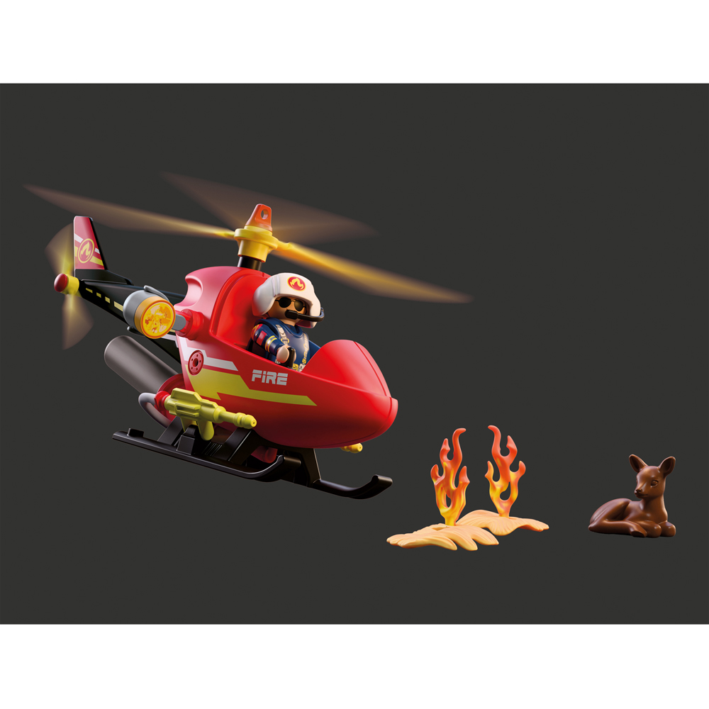 Playmobil Firefighting Helicopter Playset Image 4