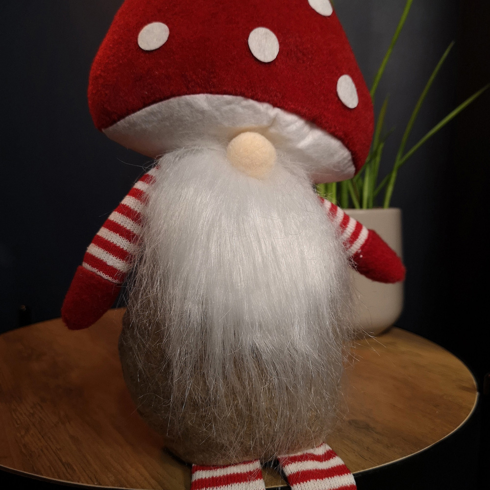 Samuel Alexander Red Stripey Plush Sitting Boy Gonk Christmas Decoration 53cm Image 4