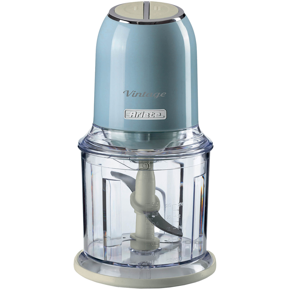 Ariete 00C043805ARSA Blue Vintage 400W Mini Chopper Image 1