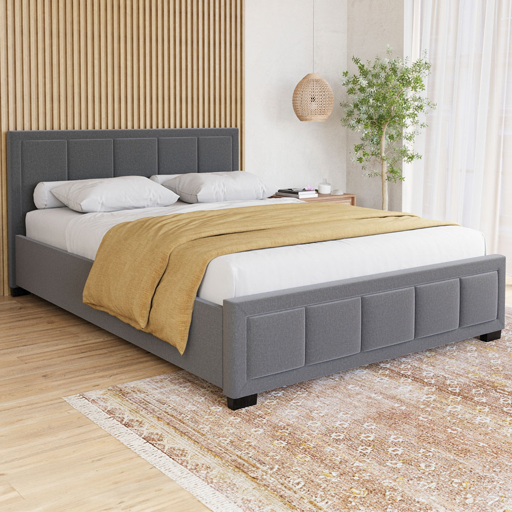 Vida Designs Vanita Double Dark Grey Bed Frame Image 1
