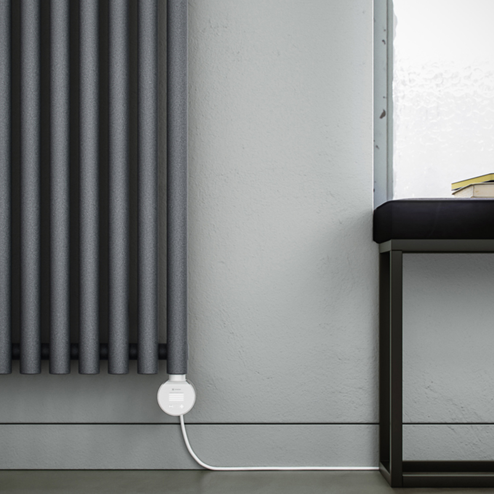 Terma Rolo-Room E Wi-Fi Salt n Pepper Electric Radiator 1000W 1800 x 480mm Image 7