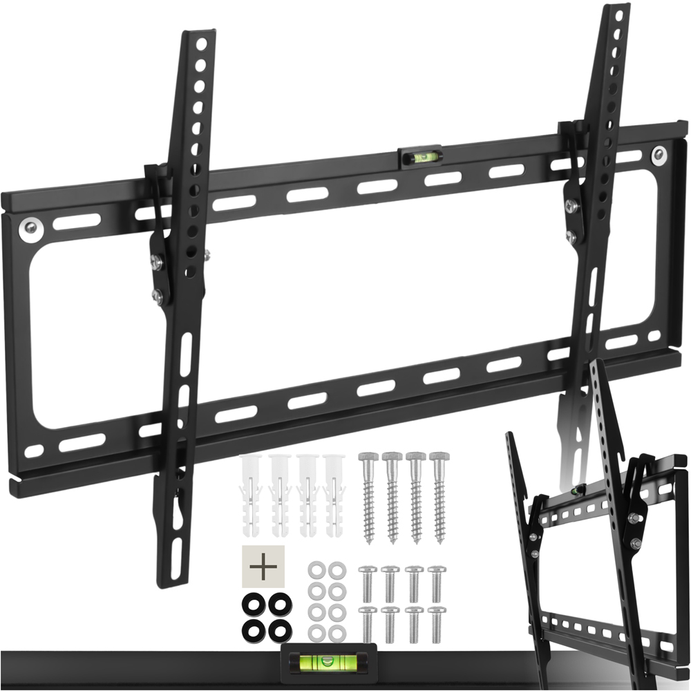 tectake 32 to 100inch Tiltable Width-Adjustable Wall Mount Flat TV Bracket Image 2