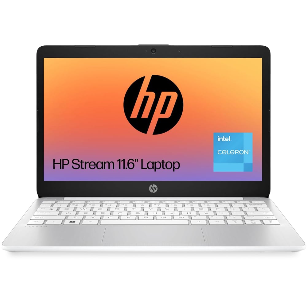 HP Stream 11 Intel Celeron N4120 4GB Ram 64GB Storage Laptop White with Windows 11 Image 1
