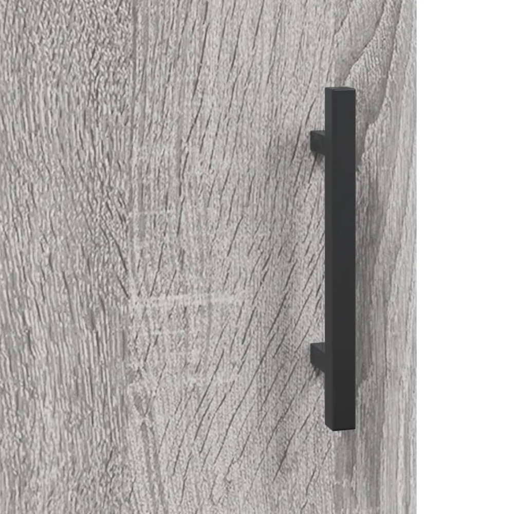 vidaXL 2 Door Single Drawer Grey Sonoma Highboard Image 9