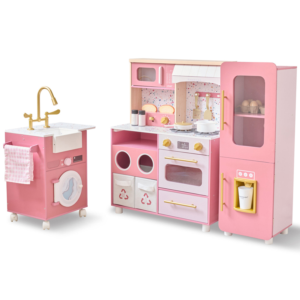 Teamson Kids Little Chef Savannah Modular Pink Play Kitchen Image 3