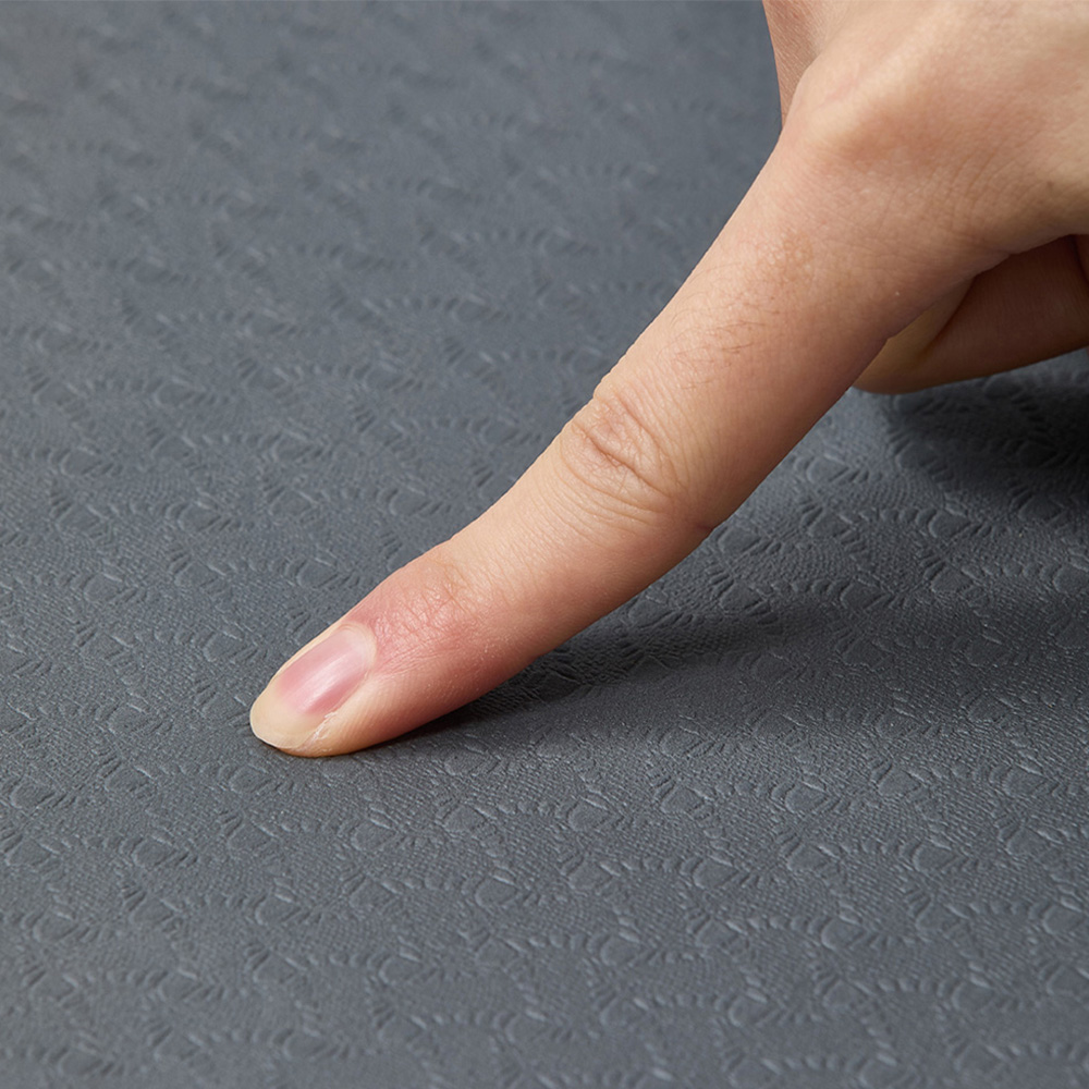 H&O Direct Grey Non Slip Yoga Mat 6mm Image 3
