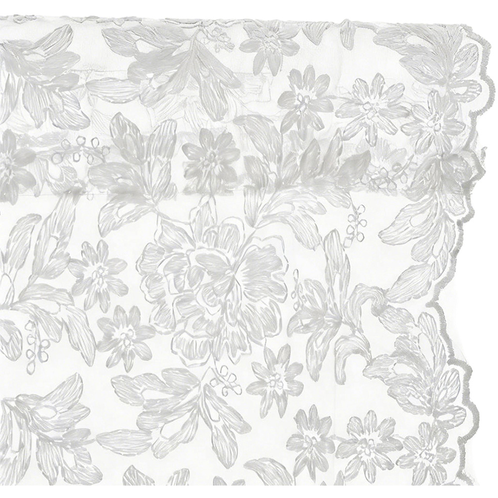 Living and Home Floral Lace Curtains 125 x 200cm Image 6