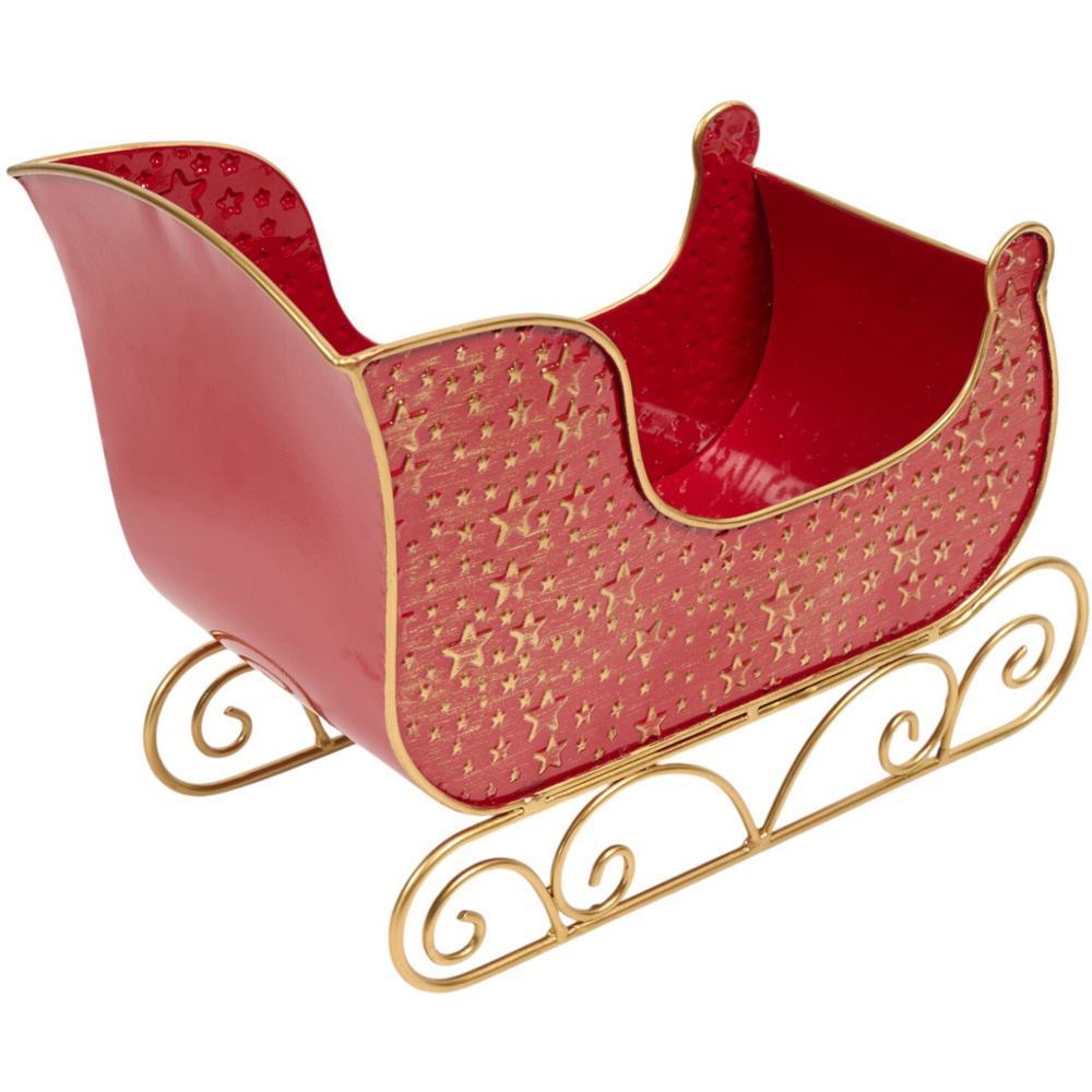 Starlit Sleigh Christmas Decoration Ruby Image 5