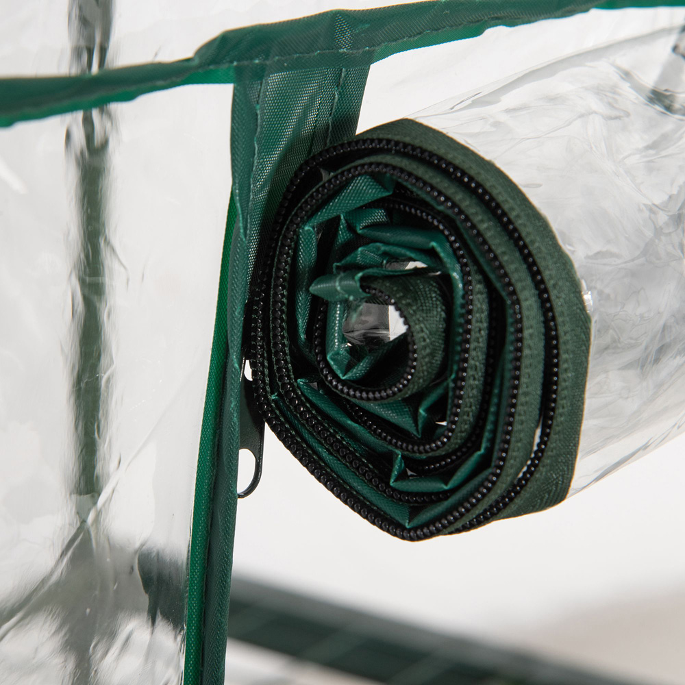 Outsunny Clear 1.6 x 2.3ft 3-Tier Mini Greenhouse Image 3