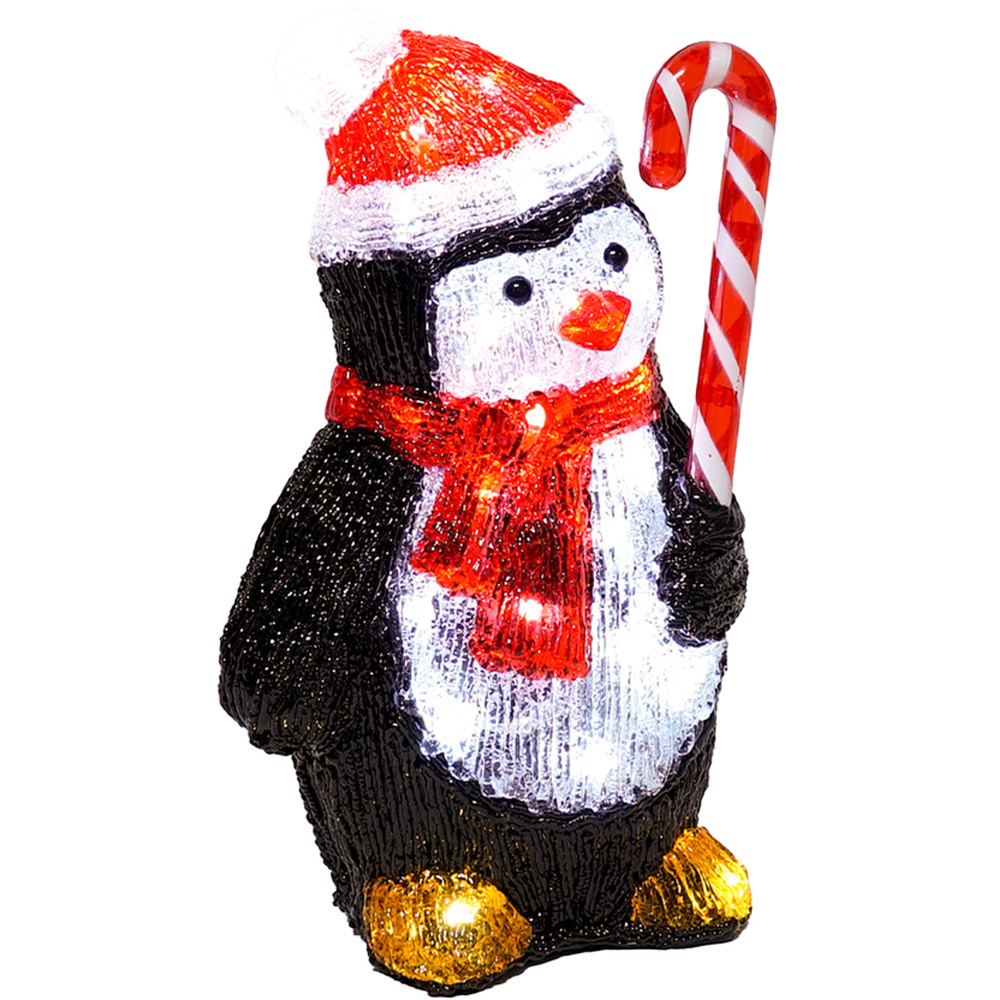 The Seasonal Gift Co. Warm White LED Penguin Christmas Decoration 30cm Image 3