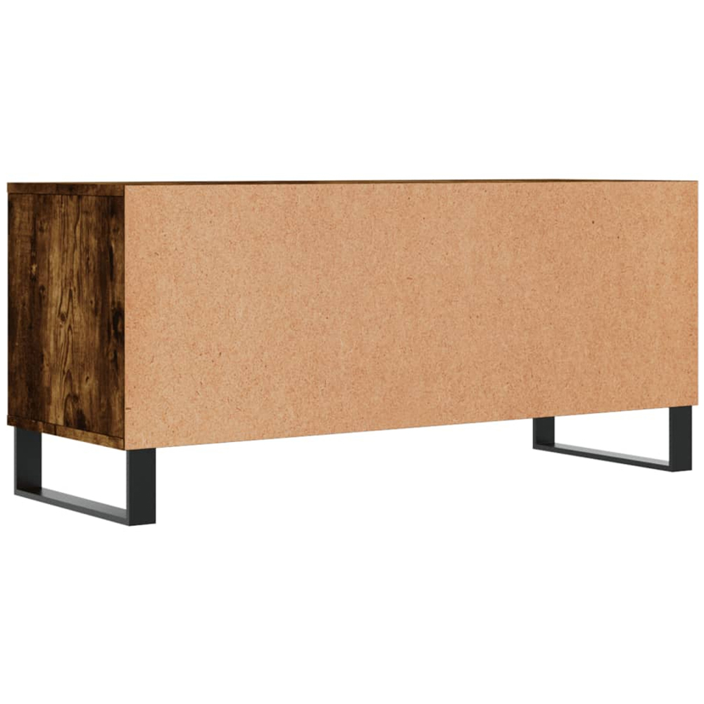vidaXL 2 Drawer 2 Shelf Smoked Oak TV Cabinet Image 8