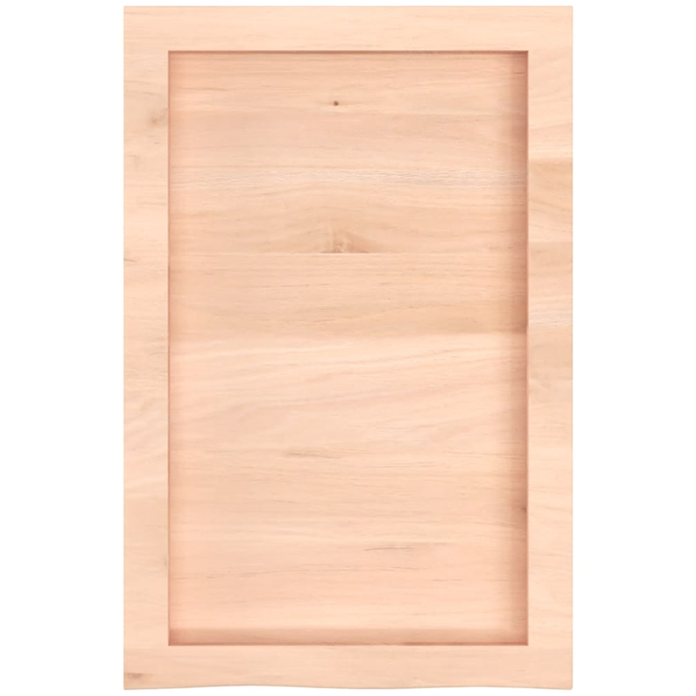 vidaXL 40 x 60 x 4cm Set of 2 Untreated Solid Wood Acacia Wall Shelf Image 4