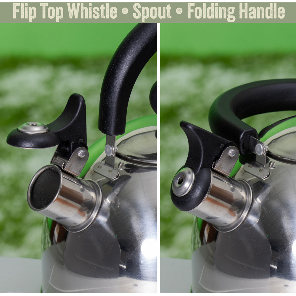 Milestone Camping Stainless Steel Whistling Kettle 2L Image 6