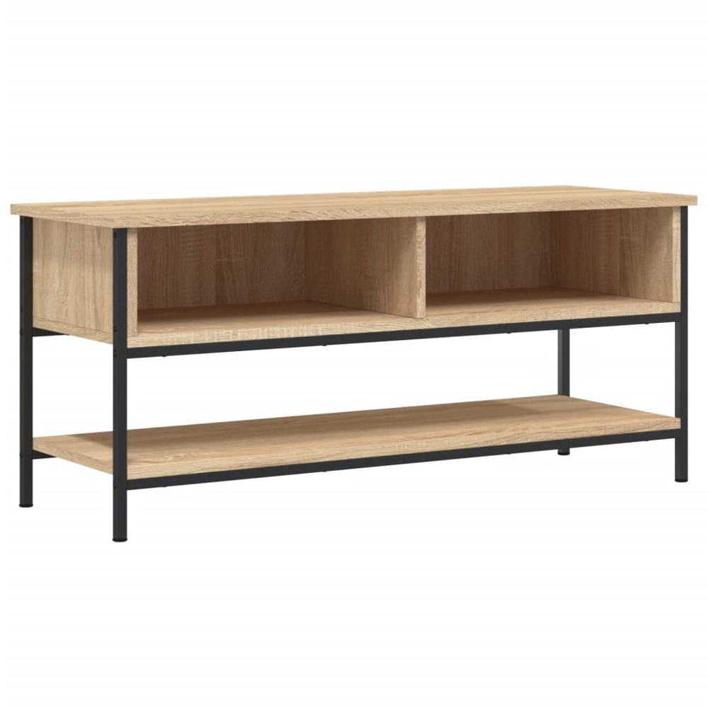 vidaXL 3 Shelf Sonoma Oak TV Cabinet Image 2